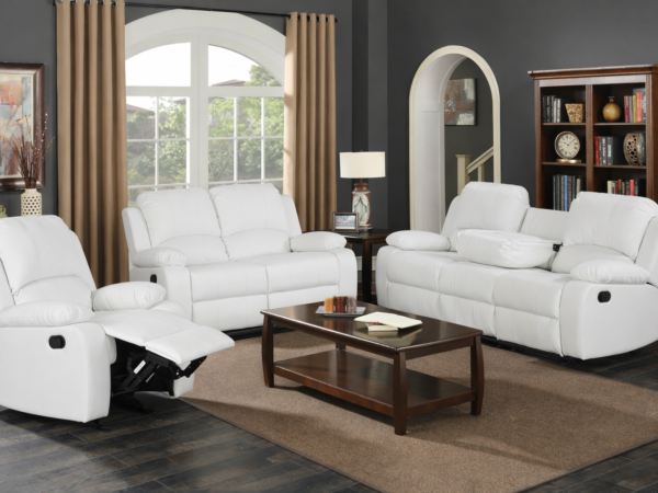 Wesley White Sofa & Loveseat & Chair