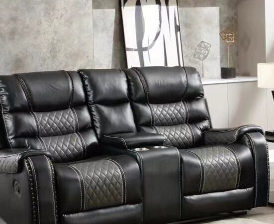 South Sarasota Black Loveseat
