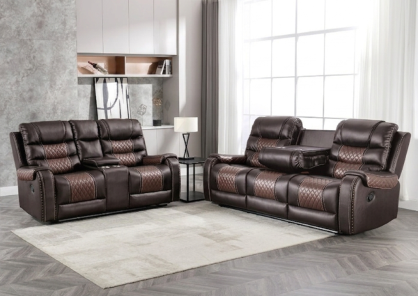 South Sarasota Brown Sofa & Loveseat