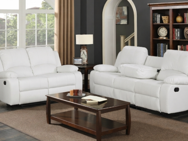 Wesley White Sofa & Loveseat
