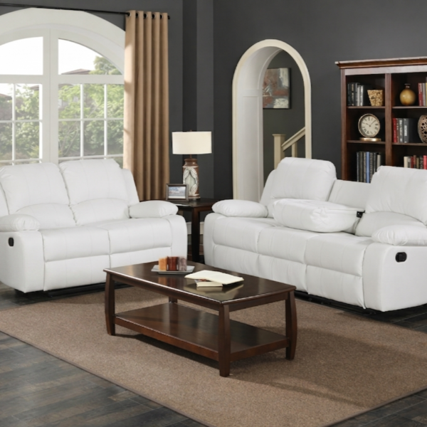 Wesley White Sofa & Loveseat
