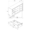 Queen Bedroom Set Washed Taupe Kauffman 4-piece