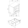 Queen Bedroom Set Washed Taupe Kauffman 4-piece
