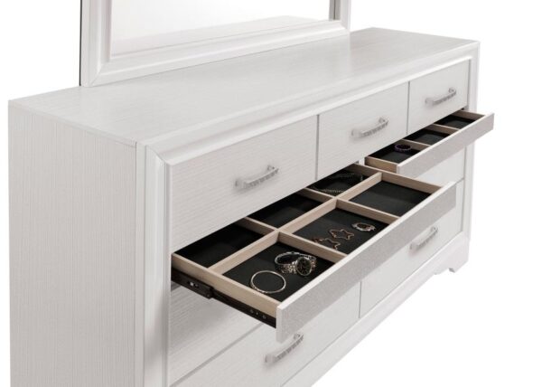 Queen Bedroom Set White Miranda 4-piece