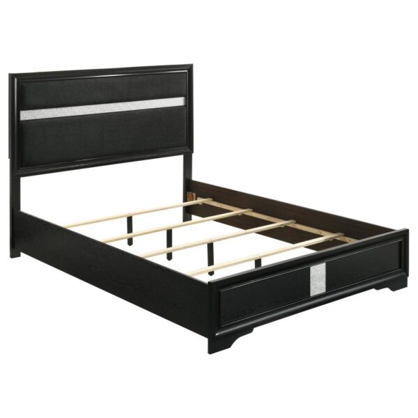 Queen Bedroom Set Black Miranda 4-piece