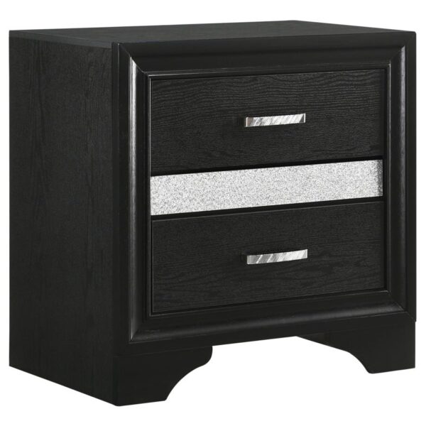 Queen Bedroom Set Black Miranda 4-piece