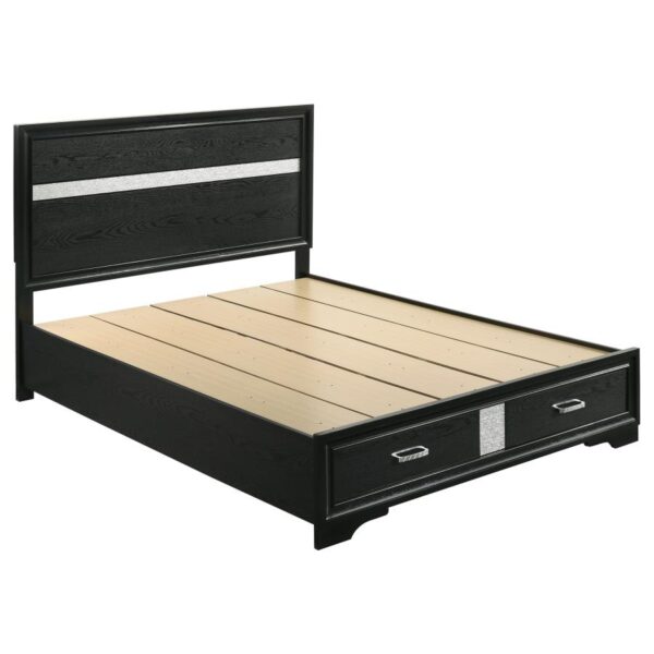 Queen Bedroom Set Black Miranda 4-piece