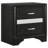 Queen Bedroom Set Black Miranda 4-piece