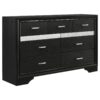 Queen Bedroom Set Black Miranda 4-piece