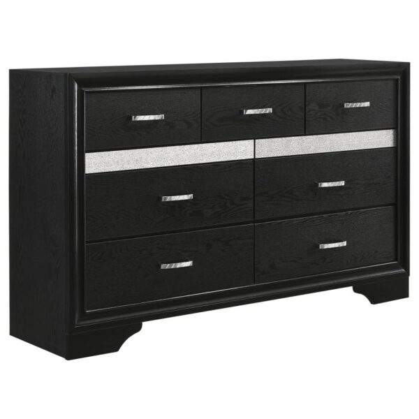 Queen Bedroom Set Black Miranda 4-piece