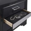 Queen Bedroom Set Black Miranda 4-piece
