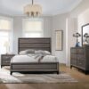 Queen Bedroom Set Grey Oak Watson Four-piece
