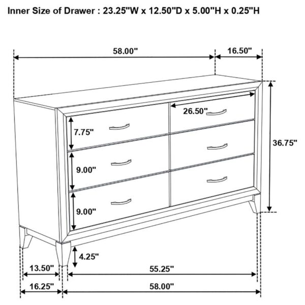Queen Bedroom Set Grey Oak Watson Four-piece
