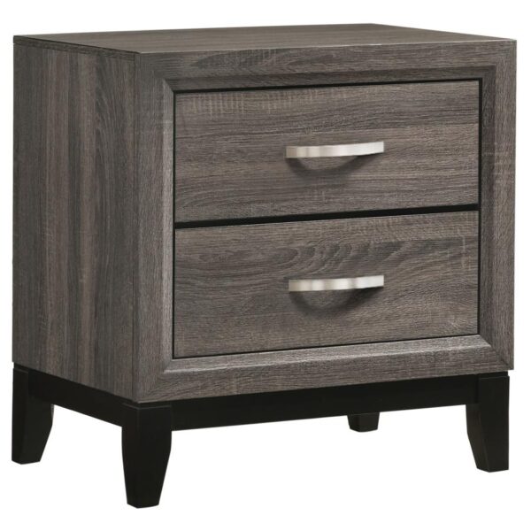 Queen Bedroom Set Grey Oak Watson Four-piece