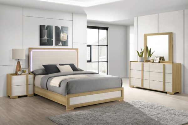 Queen Bedroom Set Natural Hyland 4-piece