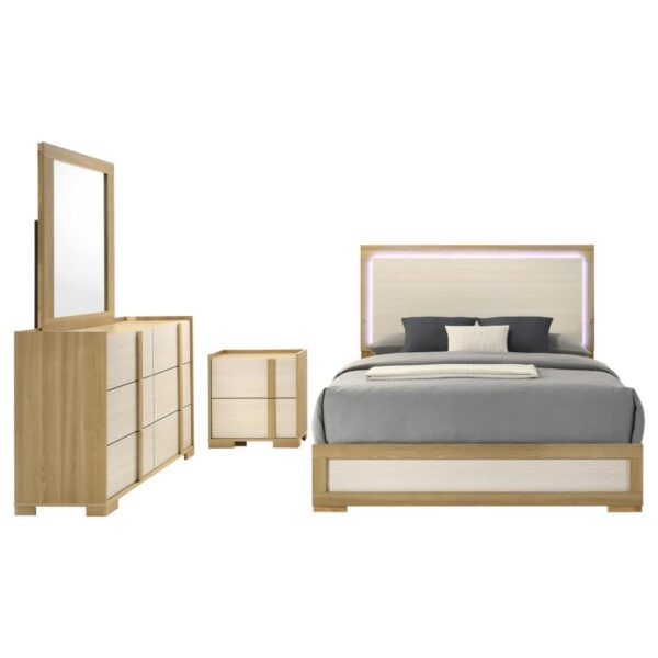 Queen Bedroom Set Natural Hyland 4-piece