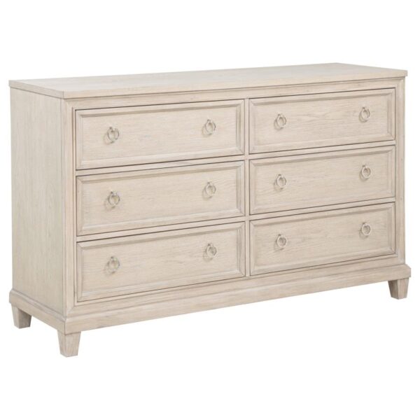 Queen Bedroom Set Washed Oak Pembroke 4-piece