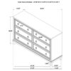 Queen Bedroom Set Washed Oak Pembroke 4-piece