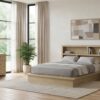 Queen Bedroom Set Light Oak Hendricks 4-piece