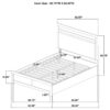 Queen Bedroom Set Light Oak Hendricks 4-piece