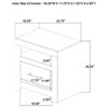 Queen Bedroom Set Light Oak Hendricks 4-piece