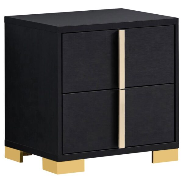 Queen Bedroom Set Black Marceline 4-piece