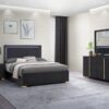 Queen Bedroom Set Black Marceline 4-piece