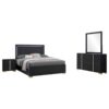 Queen Bedroom Set Black Marceline 4-piece