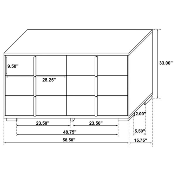 Queen Bedroom Set White 4-piece