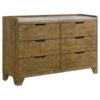 Queen Bedroom Set Medium Oak Henderson 4-piece