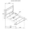 Queen Bedroom Set Light Oak Leanne 4-piece
