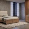 Queen Bedroom Set Light Oak Leanne 4-piece