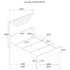 Queen Bedroom Set Grey High Gloss Ives 4-piece
