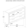 Queen Bedroom Set Grey High Gloss Ives 4-piece