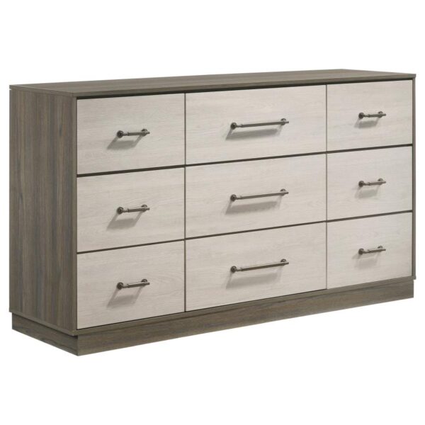 Queen Bedroom Set Grey Oak Fenwick 4-piece