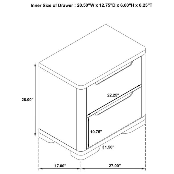 Queen Bedroom Set Light Elm Ladera 4-piece