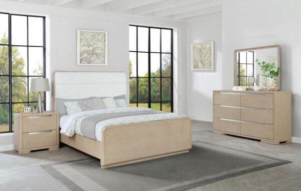 Queen Bedroom Set Light Elm Ladera 4-piece
