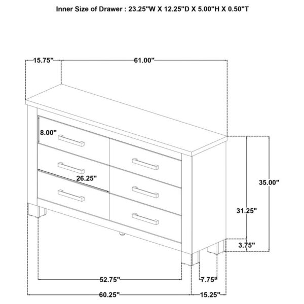 Queen Bedroom Set Weathered Oak Oakglen 4-piece