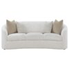 3-piece Boucle Upholstered Sloped Arm Sofa Set Latte