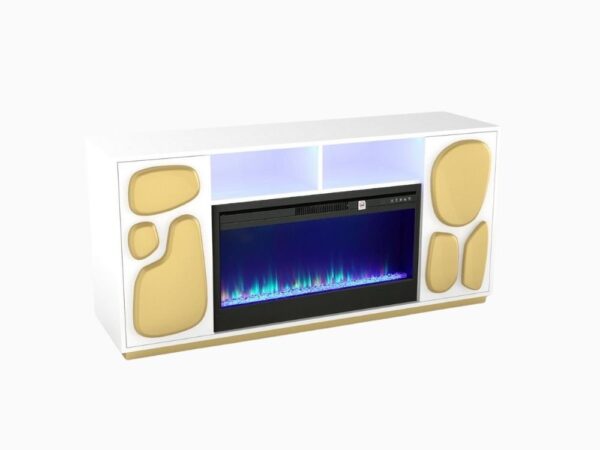 TV stand with fireplace