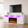 TV stand with fireplace