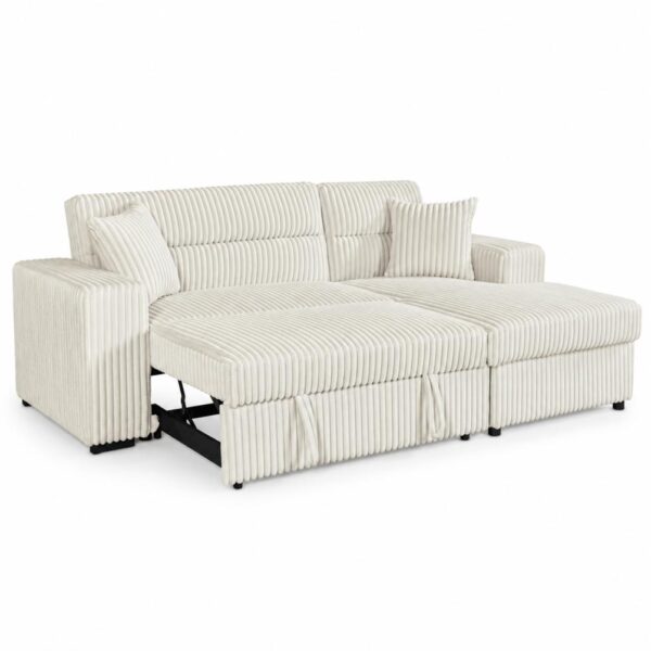 SOFA BED FABRIC CREAM