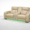 Isabella Cream Loveseat Power Recliner
