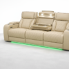 Isabella Cream sofa Power Recliner
