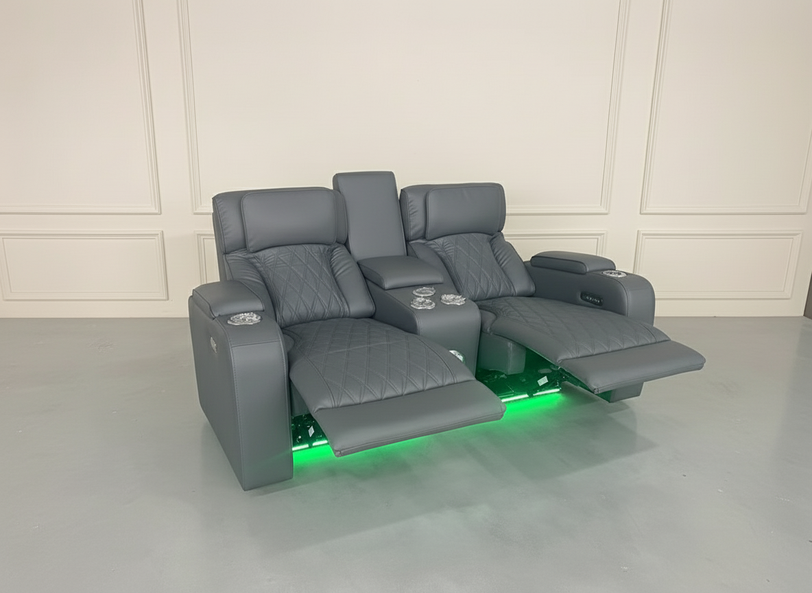 Isabella Gray Loveseat Power Recliner