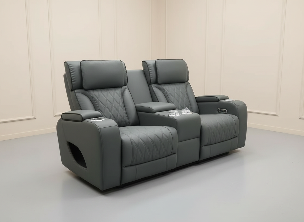 Isabella Gray Loveseat Power Recliner