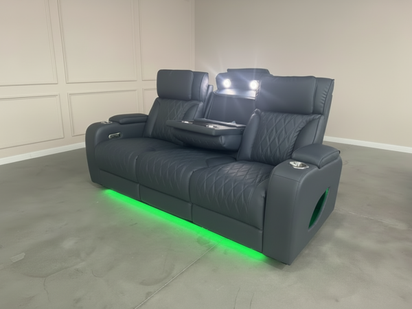Isabella Gray sofa Power Recliner