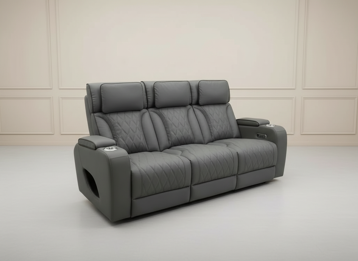 Isabella Gray sofa Power Recliner