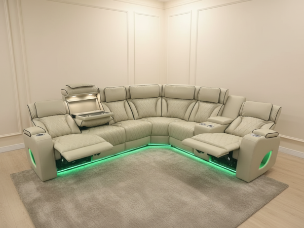 Mary Cream Power Reclining Sectional — wholesale furniture for dealers
